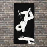 Serviette de danse de mouvement - Blocage à une main - Noir
