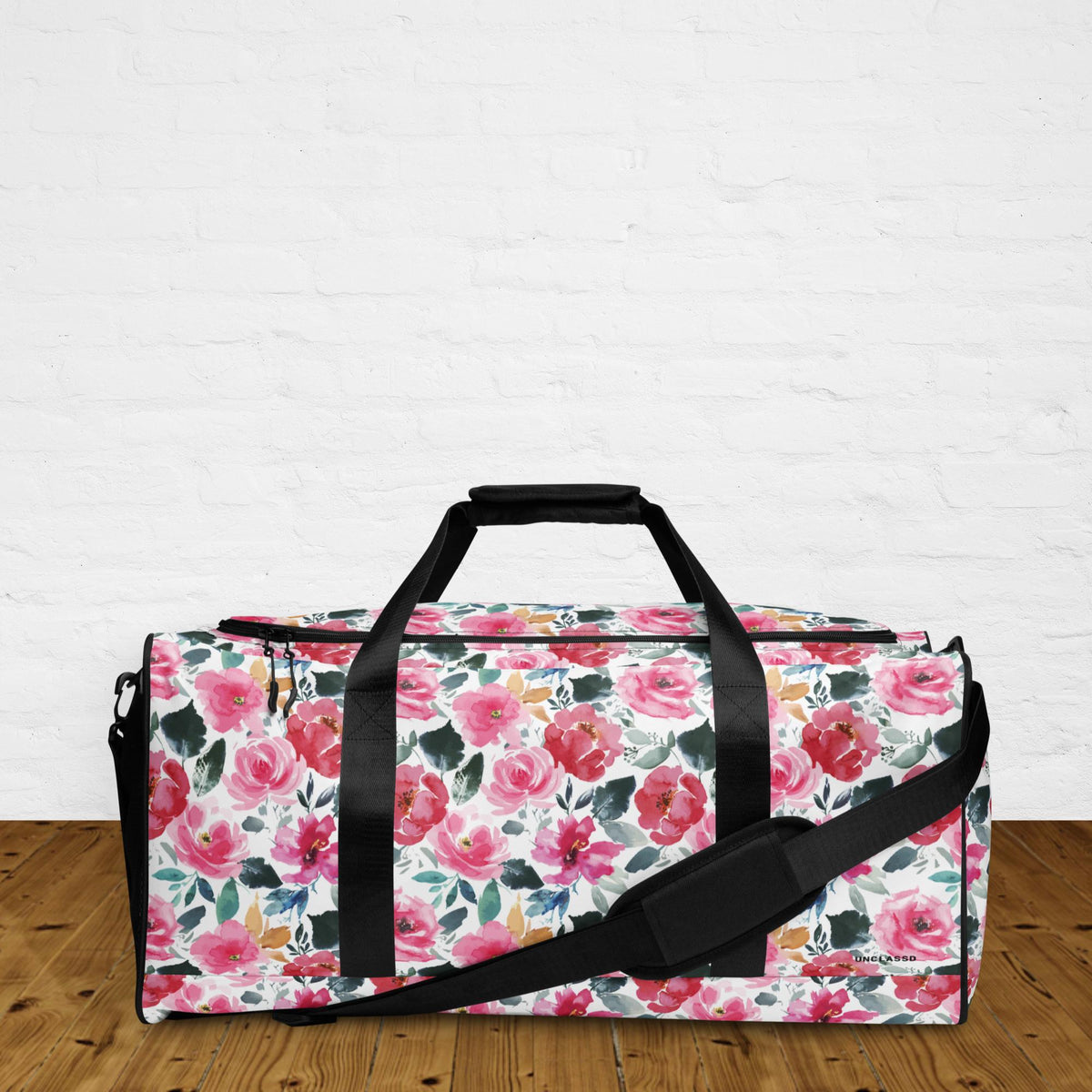 Sac de sport Fleurs aquarelles — 50L | Personnalisable