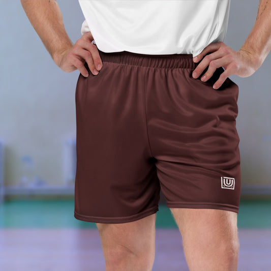 Shorts en mesh essentiels - Marron — Unisexe