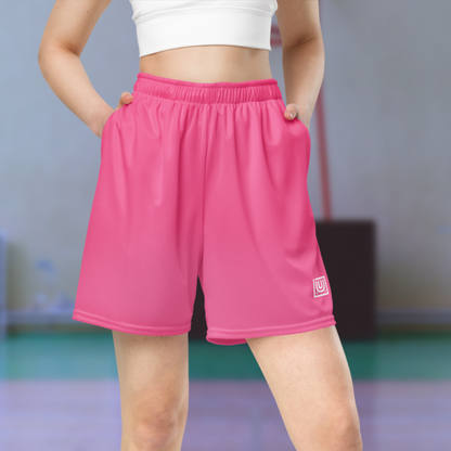 Shorts en maille Essential rose — Unisexe