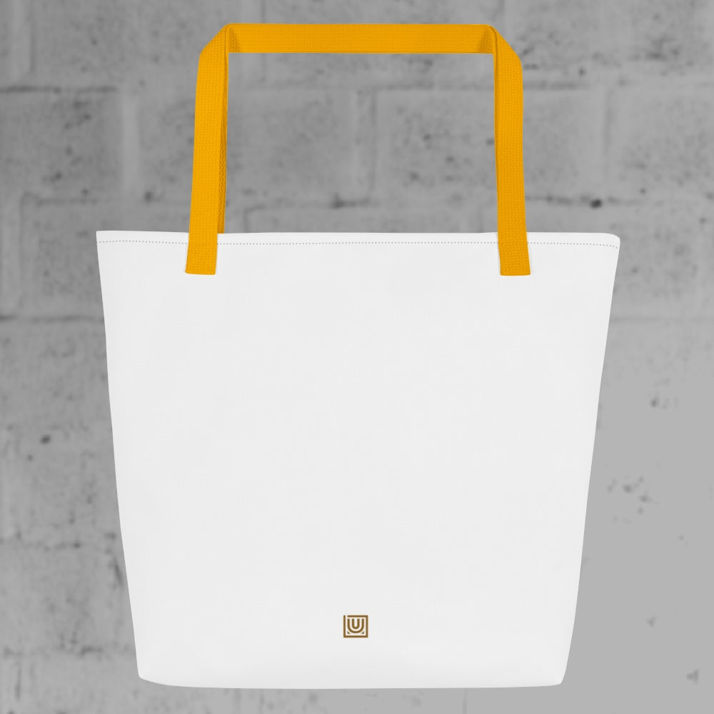 Carry-all Bag — White / Yellow Handles