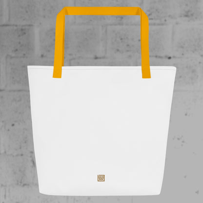Carry-all Bag — White / Yellow Handles