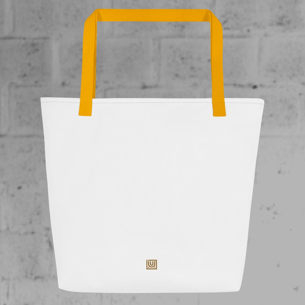 Carry-all Bag — White / Yellow Handles