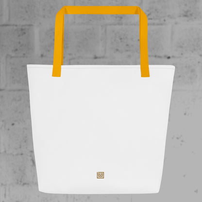 Carry-all Bag — White / Yellow Handles