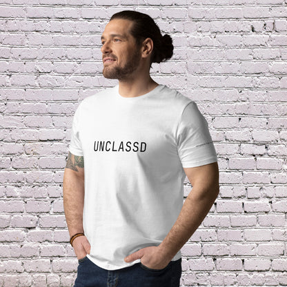 Male Model wearing UNCLASSD CORE Sand Tee during dance or rollerskate flow practice - face