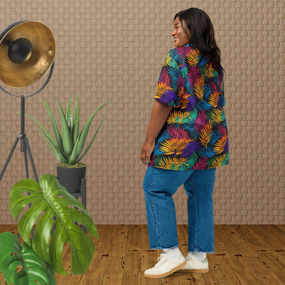 Palm Tree Button Shirt - Palm 04