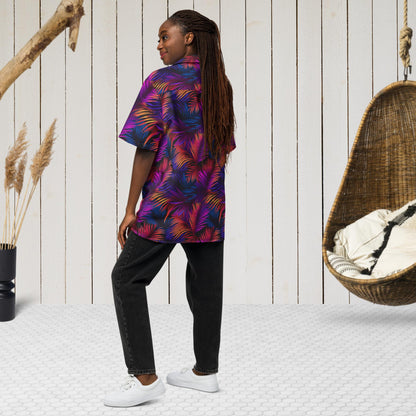 Palm Tree Button Shirt - Palm 07