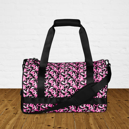 Pink Camouflage Round Gym & Dance Bag