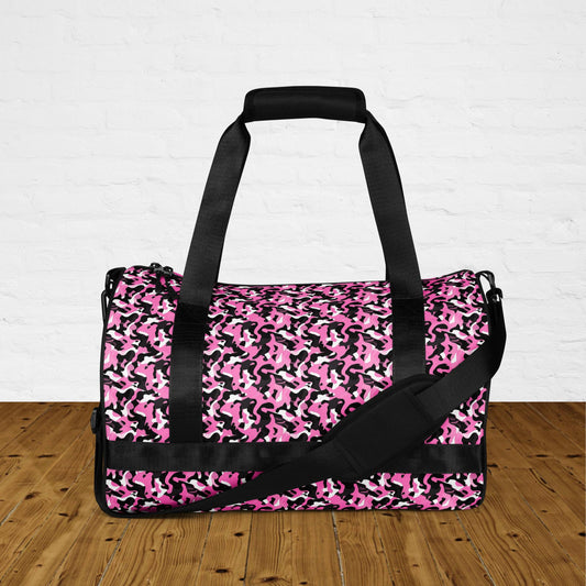 Pink Camouflage Round Gym & Dance Bag