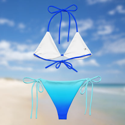 Electric Tide | Molten Gradient Triangle Bikini | Adjustable String Bikini