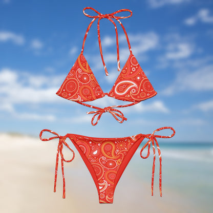 Sunset Bandana | Paisley Triangle Bikini