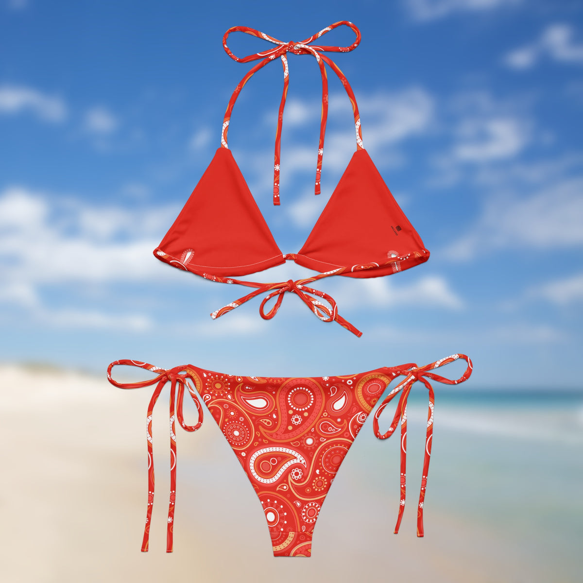 Sunset Bandana | Paisley Triangle Bikini