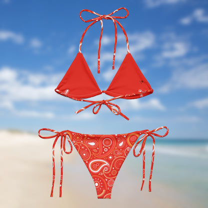 Sunset Bandana | Paisley Triangle Bikini