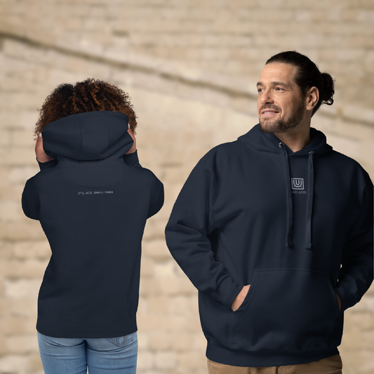 Navy CORE hoodie dancer rehearsal warm-up layer studio streetwear