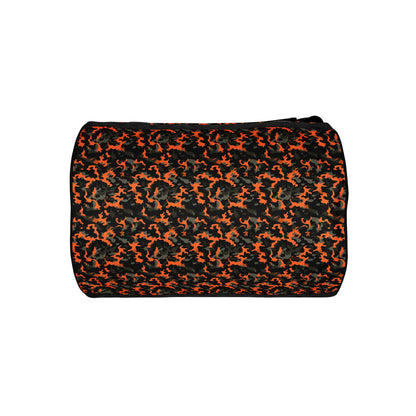 Orange Camouflage Round Gym & Dance Bag