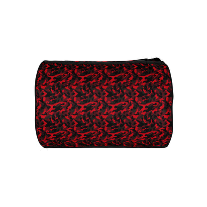 Red Camouflage Round Gym & Dance Bag
