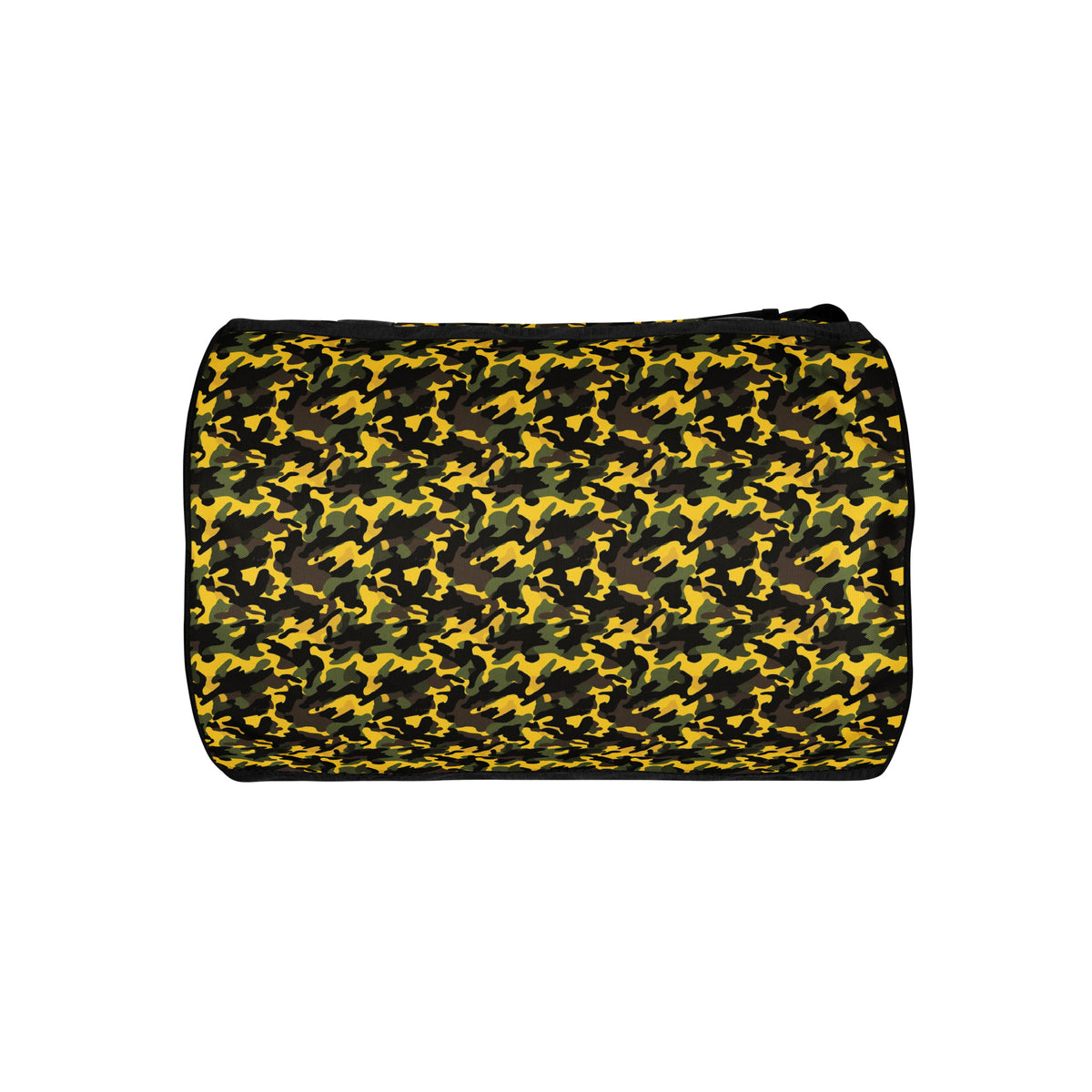 Yellow Camouflage Round Gym & Dance Bag