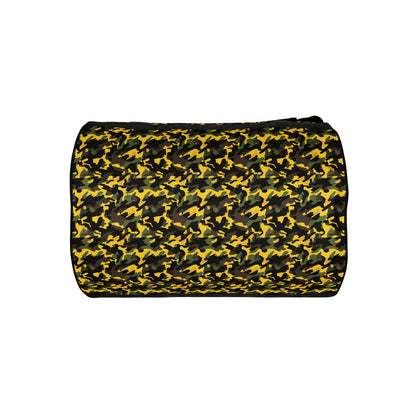 Yellow Camouflage Round Gym & Dance Bag