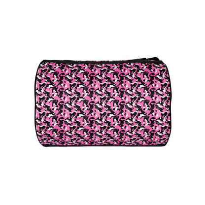 Pink Camouflage Round Gym & Dance Bag