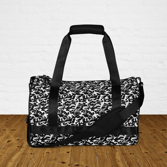 Black & White Camouflage Gym & Dance Bag