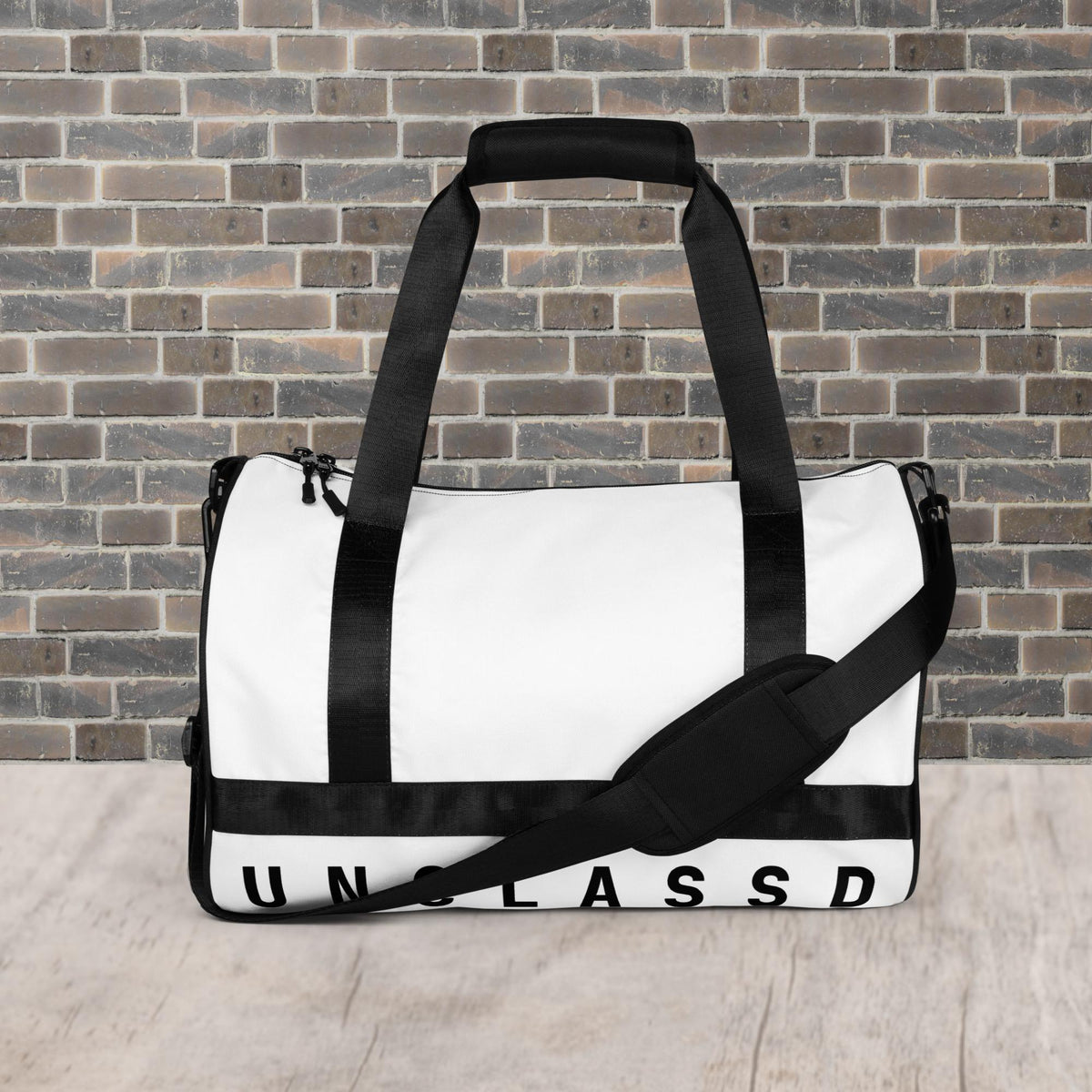 Sac de sport rond Chroma | Personnalisable | Blanc
