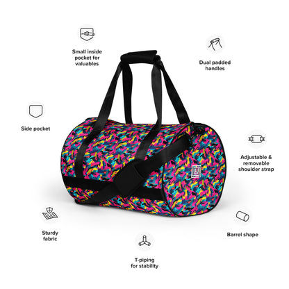 Multicolor Camouflage Gym & Dance Bag