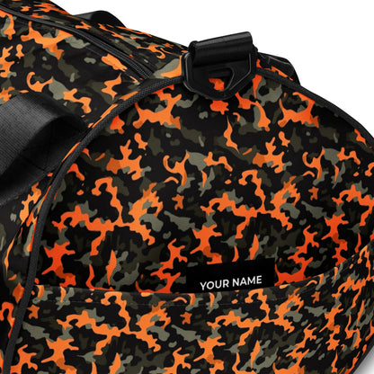 Orange Camouflage Round Gym & Dance Bag
