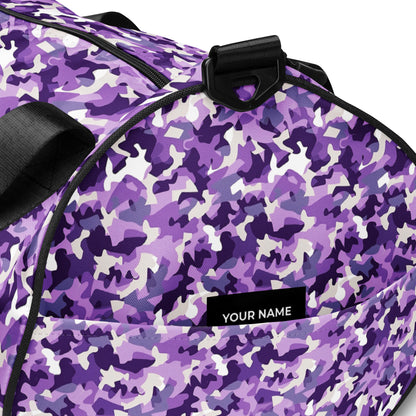 Purple Camouflage Round Gym & Dance Bag