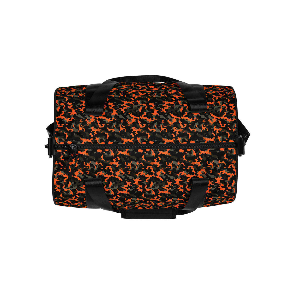 Orange Camouflage Round Gym & Dance Bag
