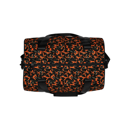 Orange Camouflage Round Gym & Dance Bag