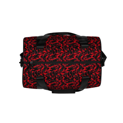 Red Camouflage Round Gym & Dance Bag