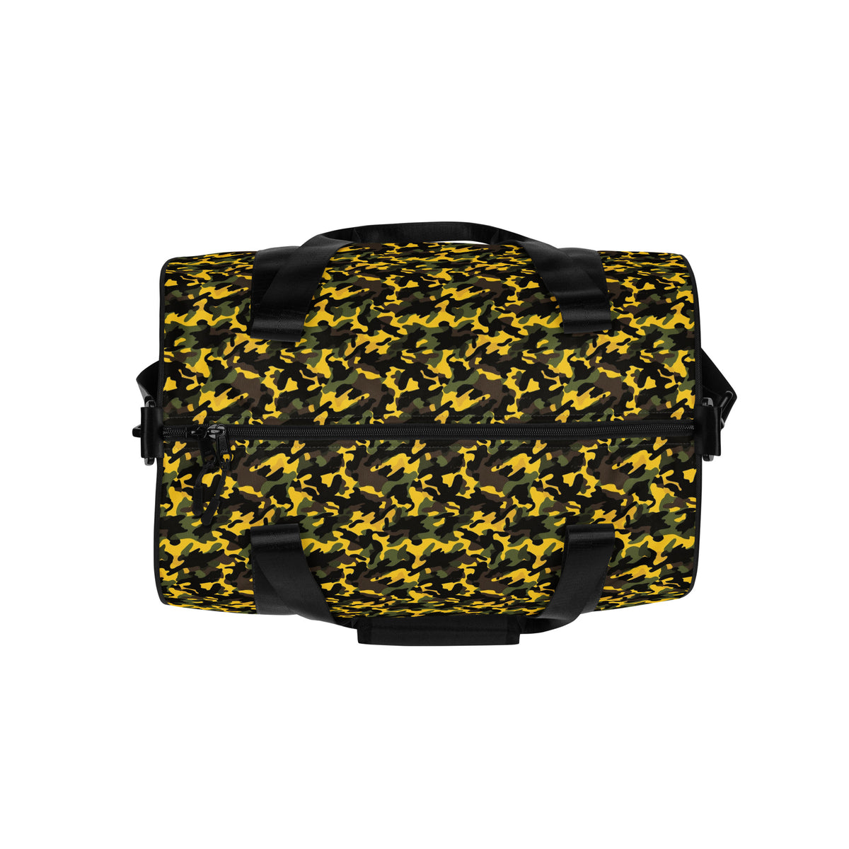Yellow Camouflage Round Gym & Dance Bag