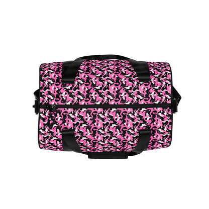Pink Camouflage Round Gym & Dance Bag