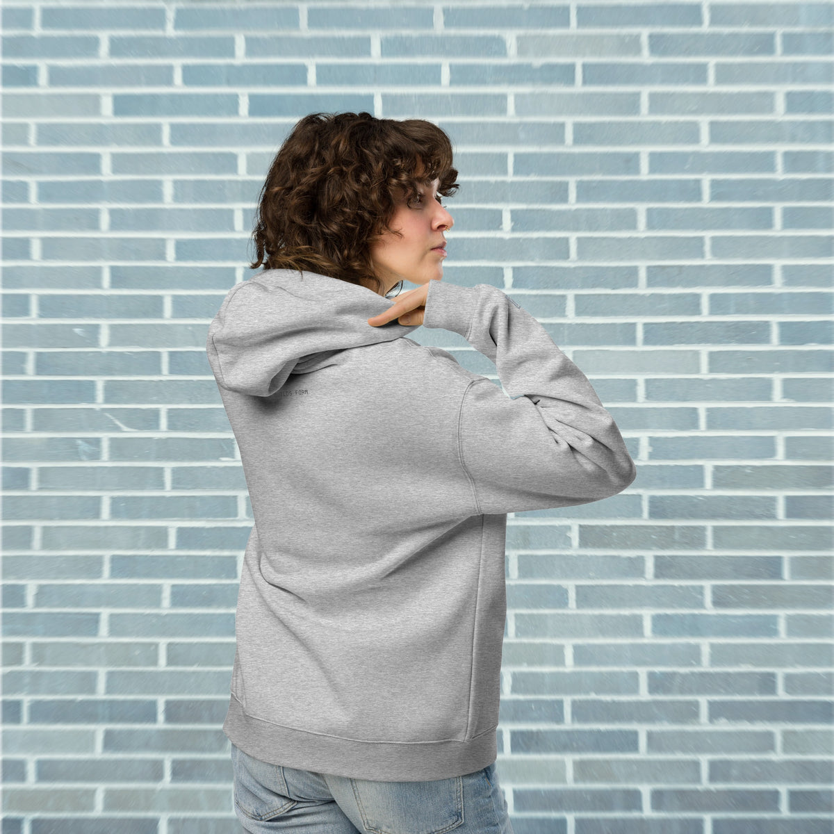 CORE Oversized Hoodie — Stone Breath (Athletic Heather)