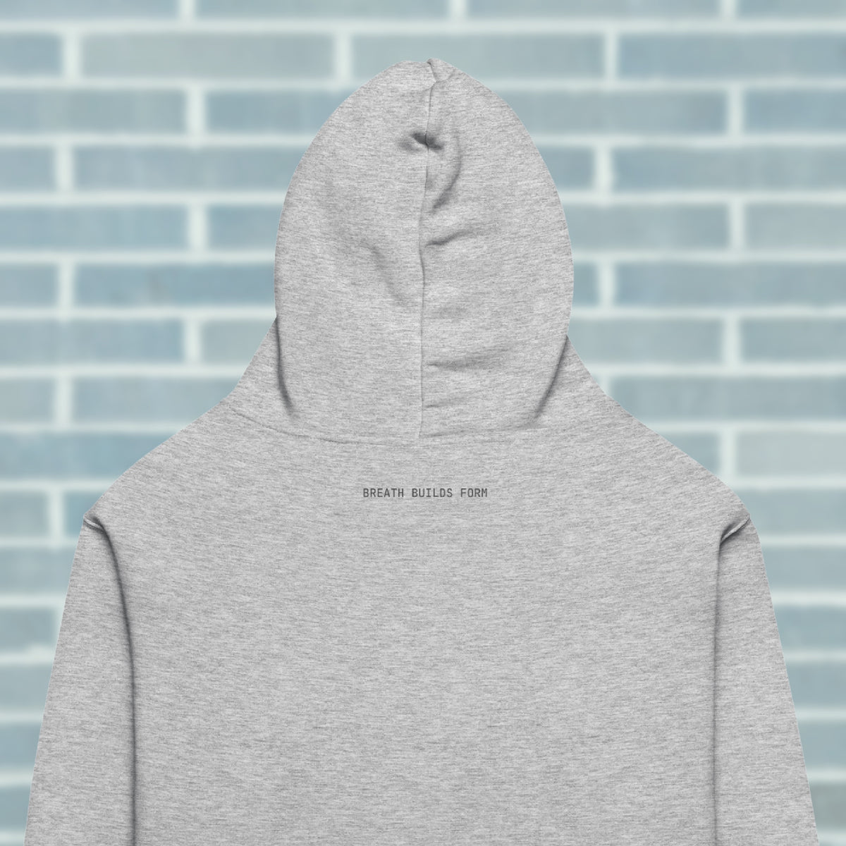 Back mantra “Breath Builds Form” hoodie Dancewear
