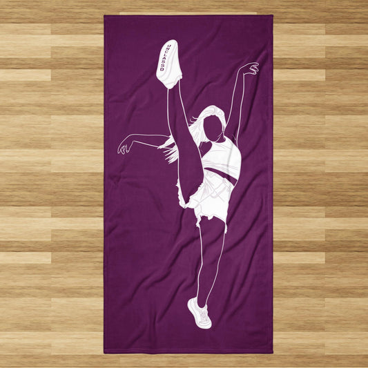 Serviette de danse de mouvement - Mouvement de danseuse - Violette