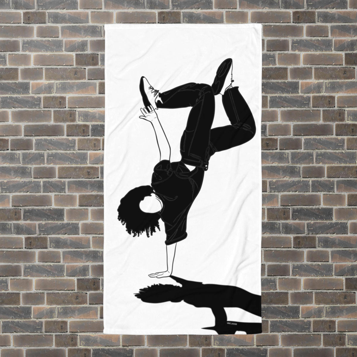 Serviette de danse Movement - One hand Freeze - Blanche