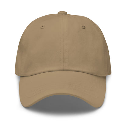 UNCLASSD Khaki dad hat low profile front view