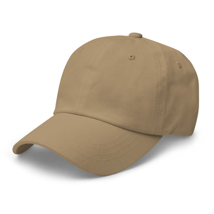 UNCLASSD Khaki dad hat side view clean silhouette