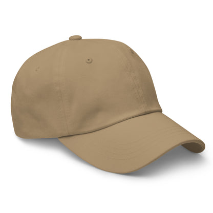 UNCLASSD Khaki dad hat side view clean silhouette
