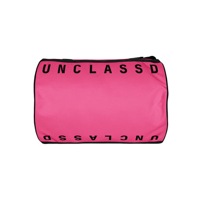Pink round bag bottom view