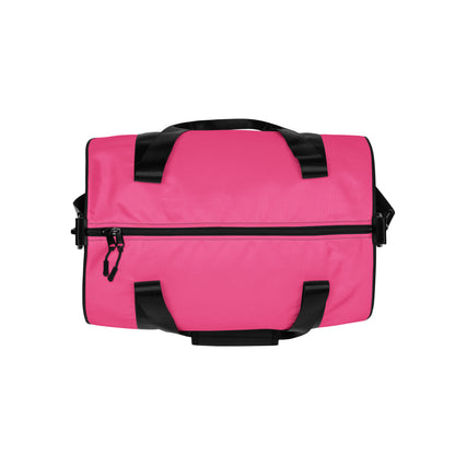 Pink round bag top view