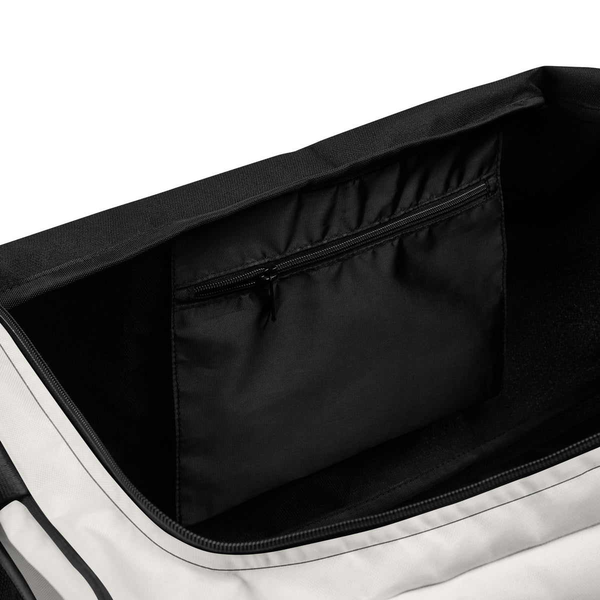Warm White sports Bag 50l - inside zipped pocket
