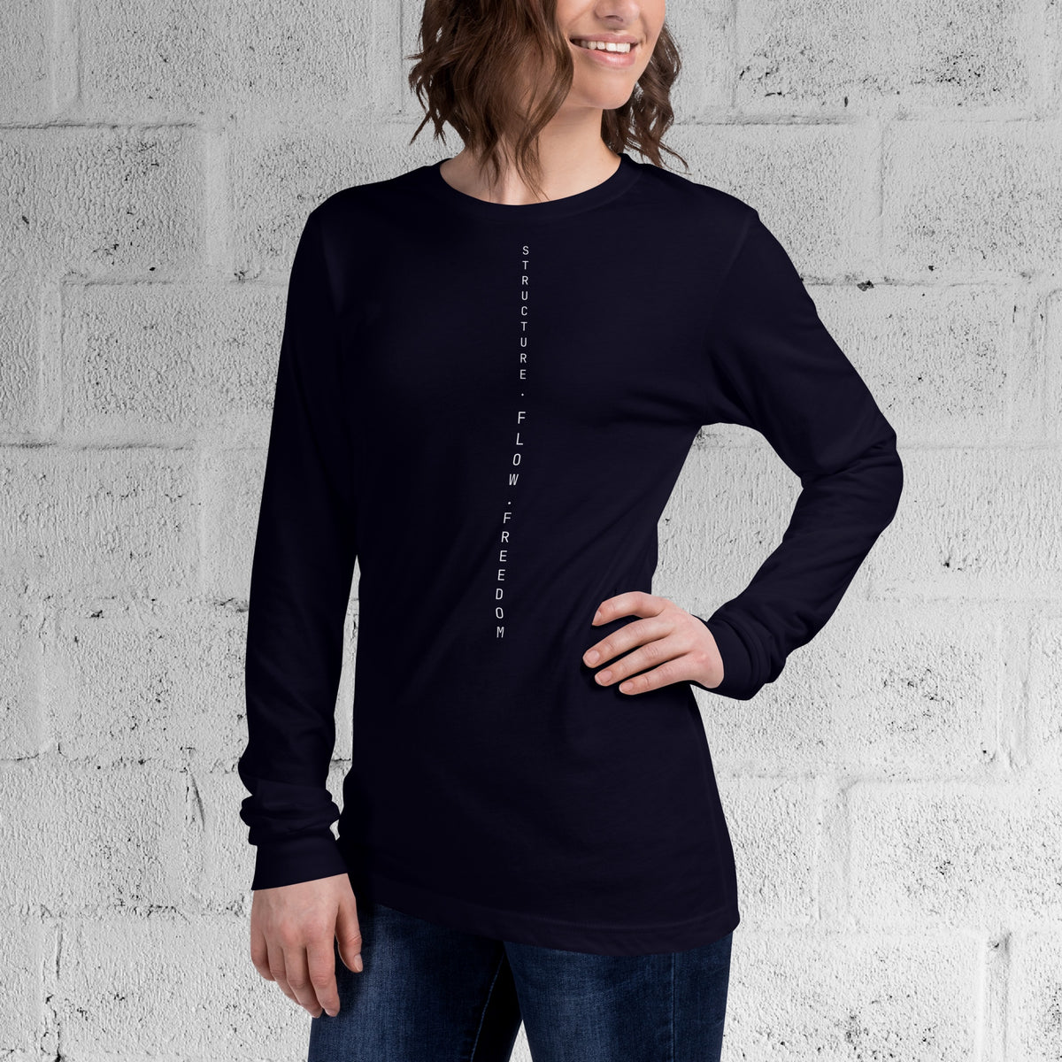 T-shirt à manches longues CORE — Bleu marine foncé 