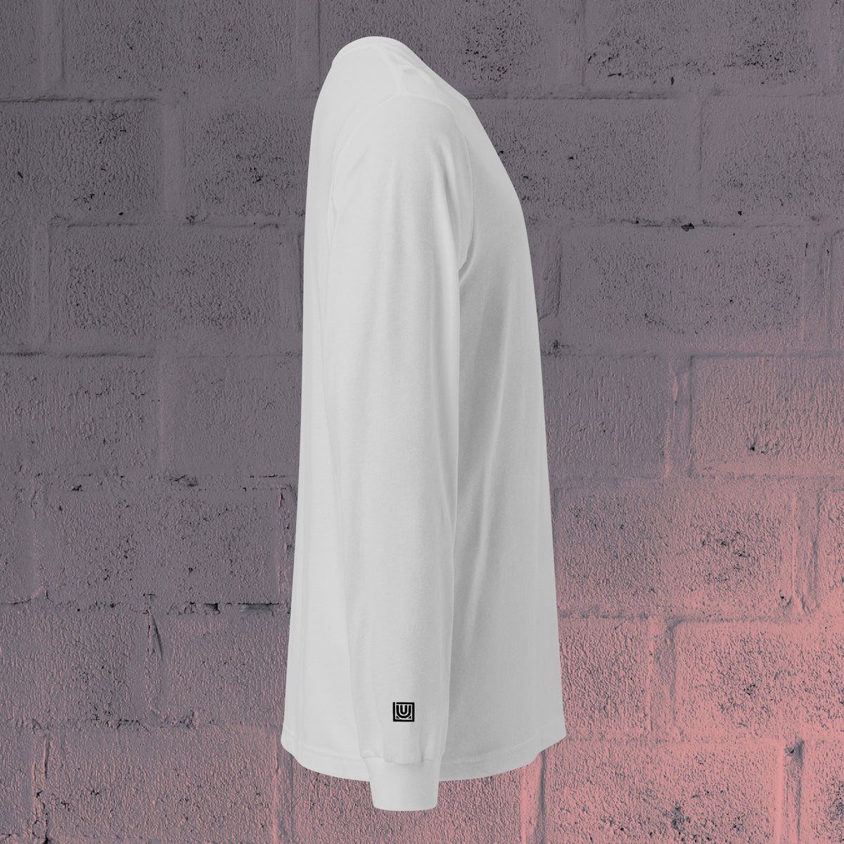 UNCLASSD White long sleeve — clean dancewear for dancers and rollerskaters - right view